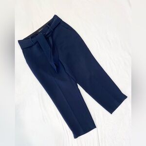 Banana Republic Cropped Navy Pants with Belt